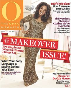 September, 2011 cover of O Magazine